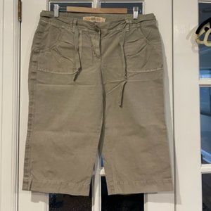 JCrew City Fit "weathered" capri pants